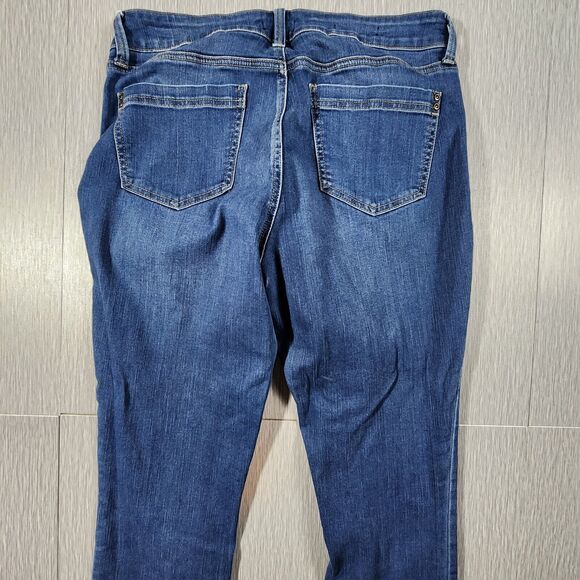 NYDJ Jeans Alina Legging Denim Jeans Womens Size 12 Blue Mid Rise Straight Leg - Picture 6 of 10